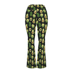 Cute Avocados High Waist Crossover Tummy Control Flare Leggings High Waist Flare Leggings Food Printed Offshore