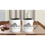 Personalised - Cat, I Just Can't Today - White 11oz Ceramic Mug with Colour Inside Personalised 11oz Mug animal customise Globally Fulfilled personalise