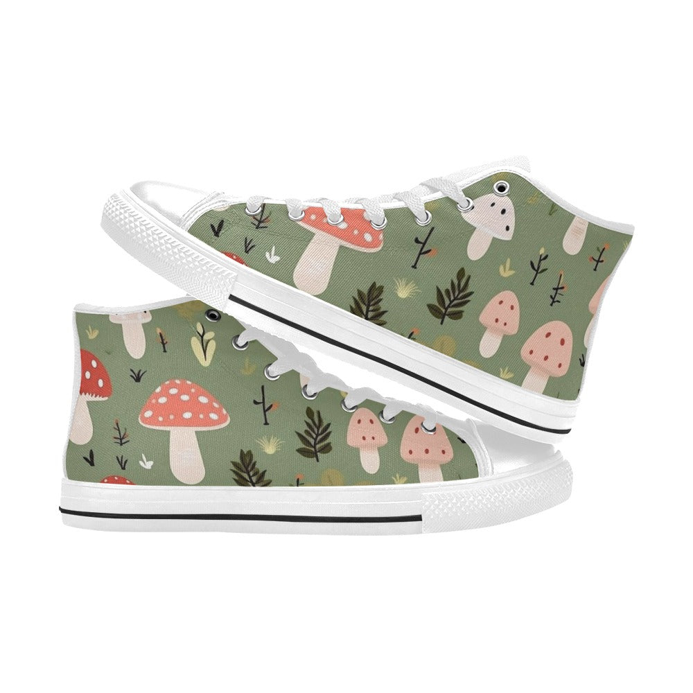 Toadstools - Men's High Top Canvas Shoes