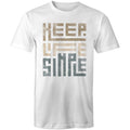 Keep Life Simple - Mens T-Shirt White Mens T-shirt Positivity Printed In Australia