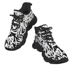 Graffiti Black Women's Twisted Sole Sneakers