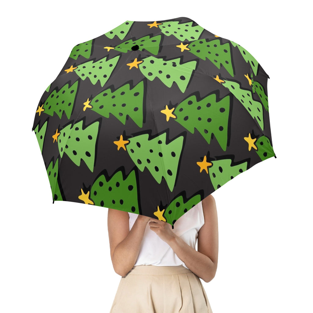 Christmas Trees - Semi-Automatic Foldable Umbrella (Model U12) Semi-Automatic Foldable Umbrella (U12)
