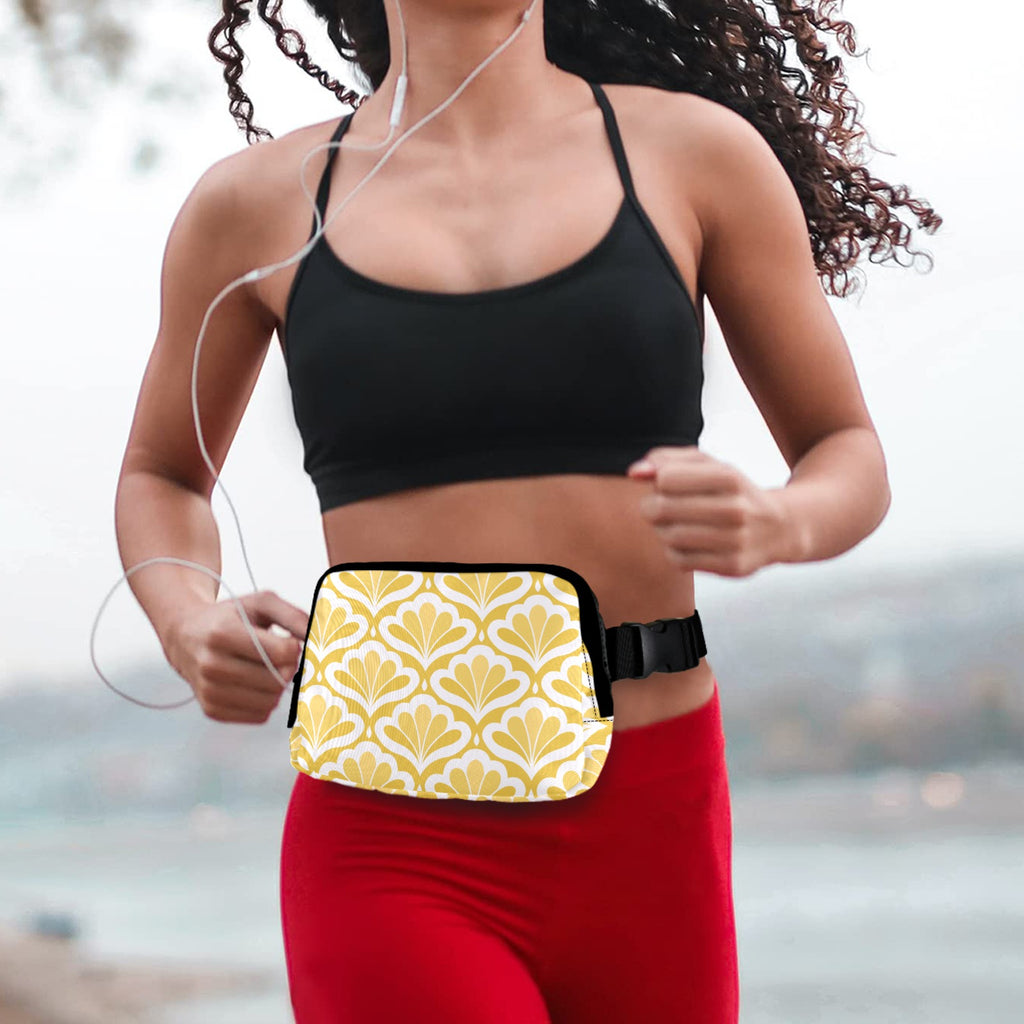 Yellow Pattern - Belt Bag