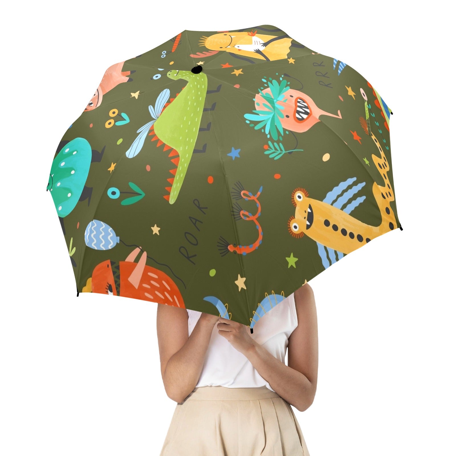 Monsters - Semi-Automatic Foldable Umbrella (Model U12) Semi-Automatic Foldable Umbrella (U12)
