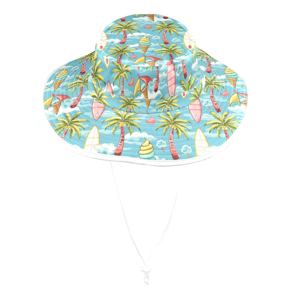 Summer Surf Wide Brim Bucket Hat Wide Brim Bucket Hat Printed Offshore Surf