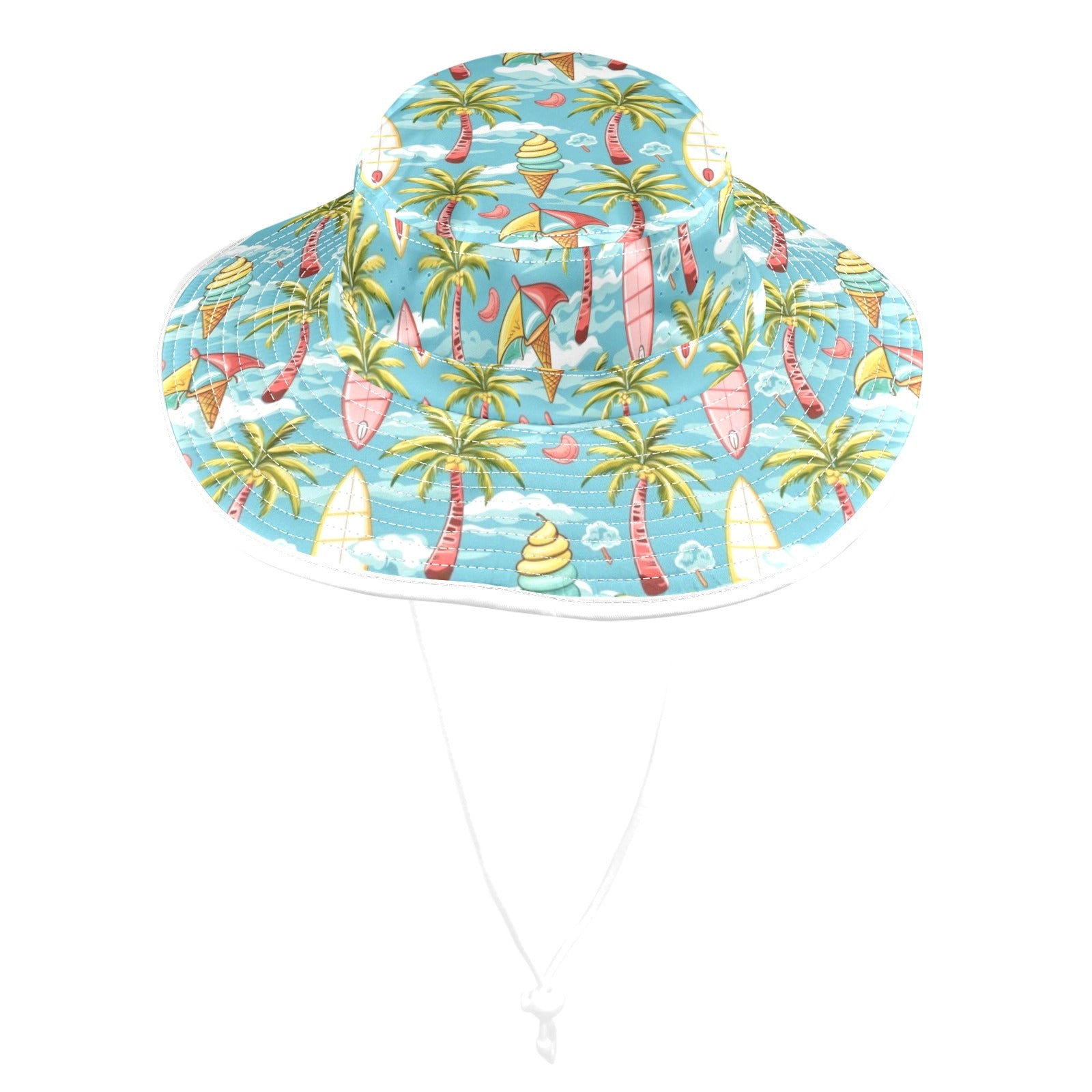 Summer Surf Wide Brim Bucket Hat Wide Brim Bucket Hat Printed Offshore Surf