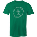 Life Happens, Coffee Helps - Mens T-Shirt Kelly Green Mens T-shirt Coffee Printed In Australia