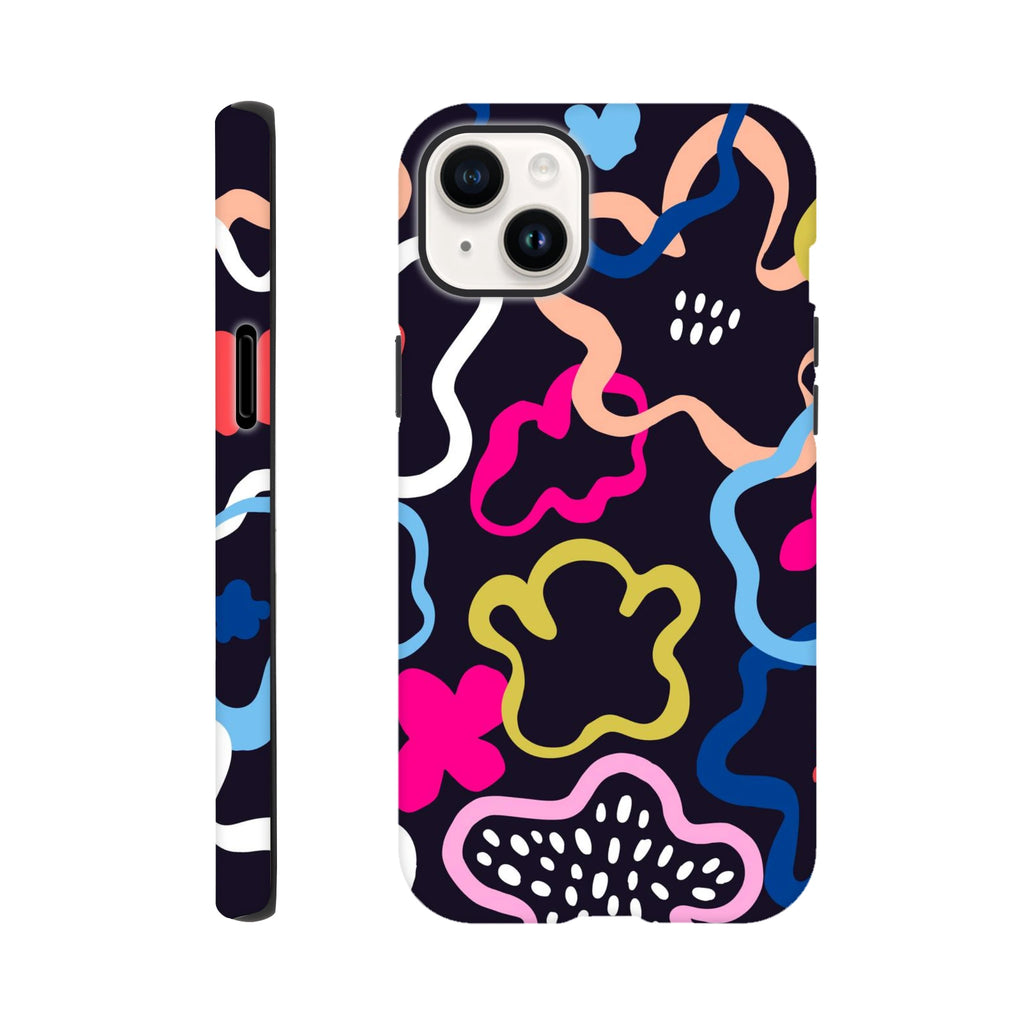 Colour Abstract Shapes - Apple iPhone Tough case iPhone 14 Plus iPhone Tough Case Globally Fulfilled