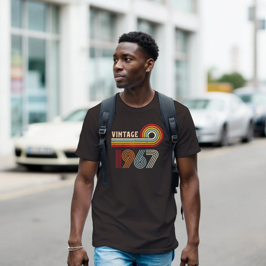 Personalise - Vintage Birth Year - Classic Unisex Crewneck T-shirt | Gildan® 64000 Personalised T-shirt