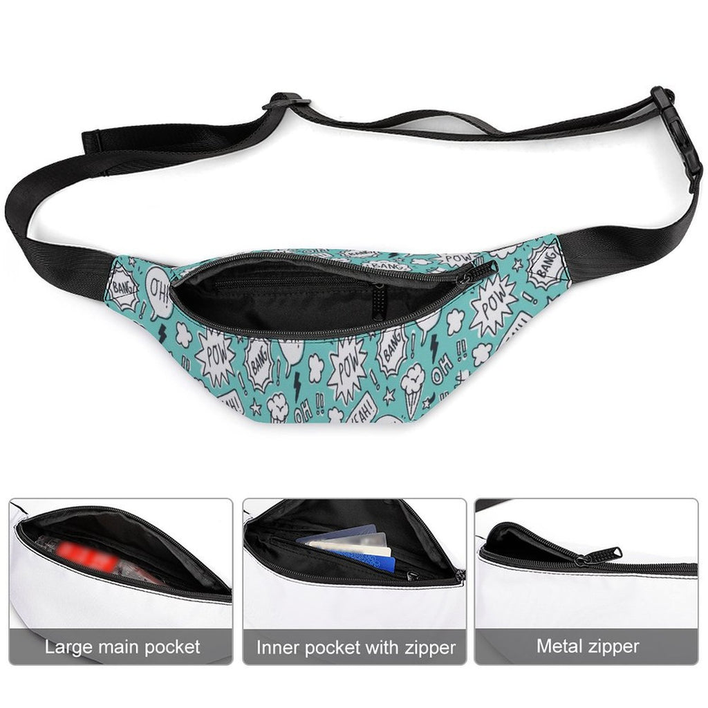 Comic Book Speech Bubbles - Bum Bag / Fanny Pack