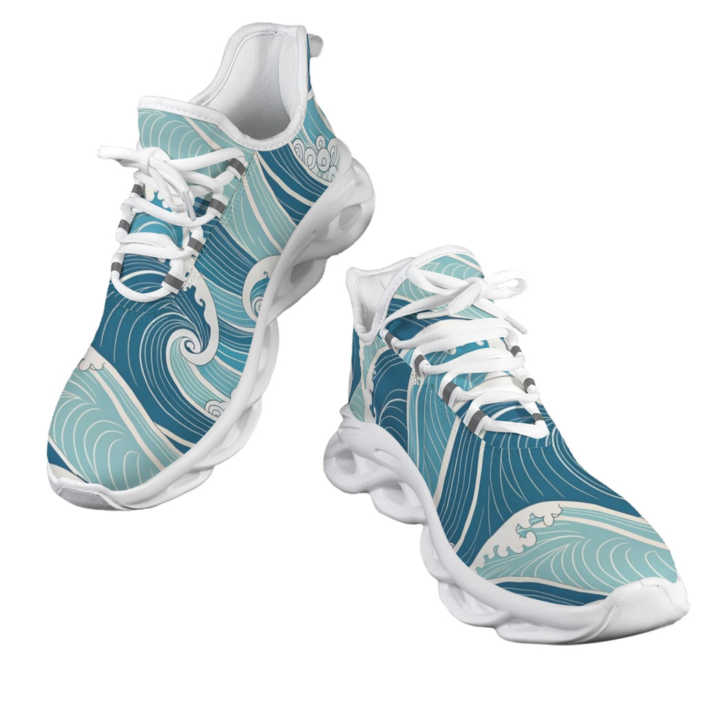 Ocean Waves Women's Twisted Sole Sneakers