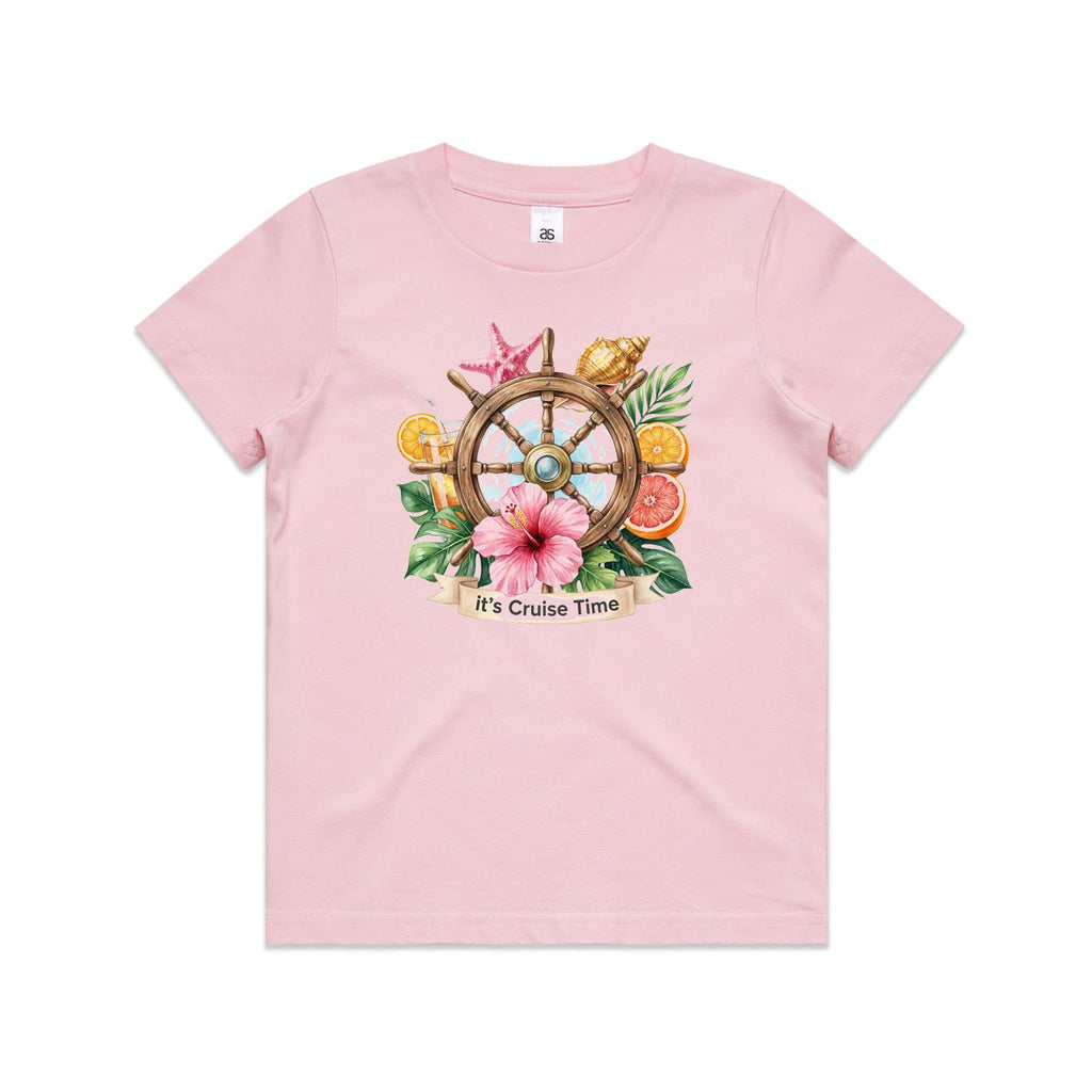 It's Cruise Time Kids Cruise T-shirt Pink Kids Cruise T-shirt Cruise Printed In Australia
