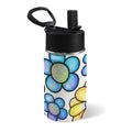 Simple Flowers 12oz Kids Water Bottle with Straw Lid