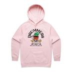 Drummers Plant The Beat - Womens Hoodie Pink Womens Hoodie Music Printed In Australia