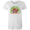 Always SweetNever Bitter, Cake And Coffee Women's AS Colour T-shirt White Womens T-shirt Coffee Food Printed In Australia