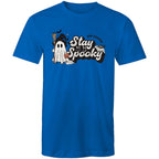 Stay Spooky, Halloween - Mens T-Shirt Bright Royal Mens T-shirt Halloween Printed In Australia