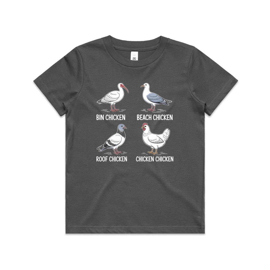 Bin Chicken Kid's AS Colour T-shirts