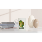 Personalised In A While, Crocodile White 10oz Porcelain Slim Mug Personalised Porcelain Mug animal Globally Fulfilled