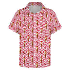 Cherry Ice Cream - Women's Short-Sleeve Button Up Shirt