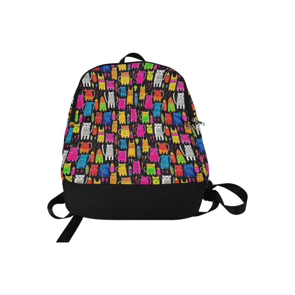 Colourful Cats - Fabric Backpack