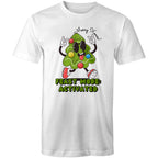 Christmas Feast Mode Activated - Mens T-Shirt White Mens Christmas T-shirt Christmas Printed In Australia