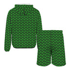 Aliens Men's Lightweight Sun Hoodie & Shorts Set Men's Lightweight Sun Hoodie & Shorts Printed Offshore Sci Fi