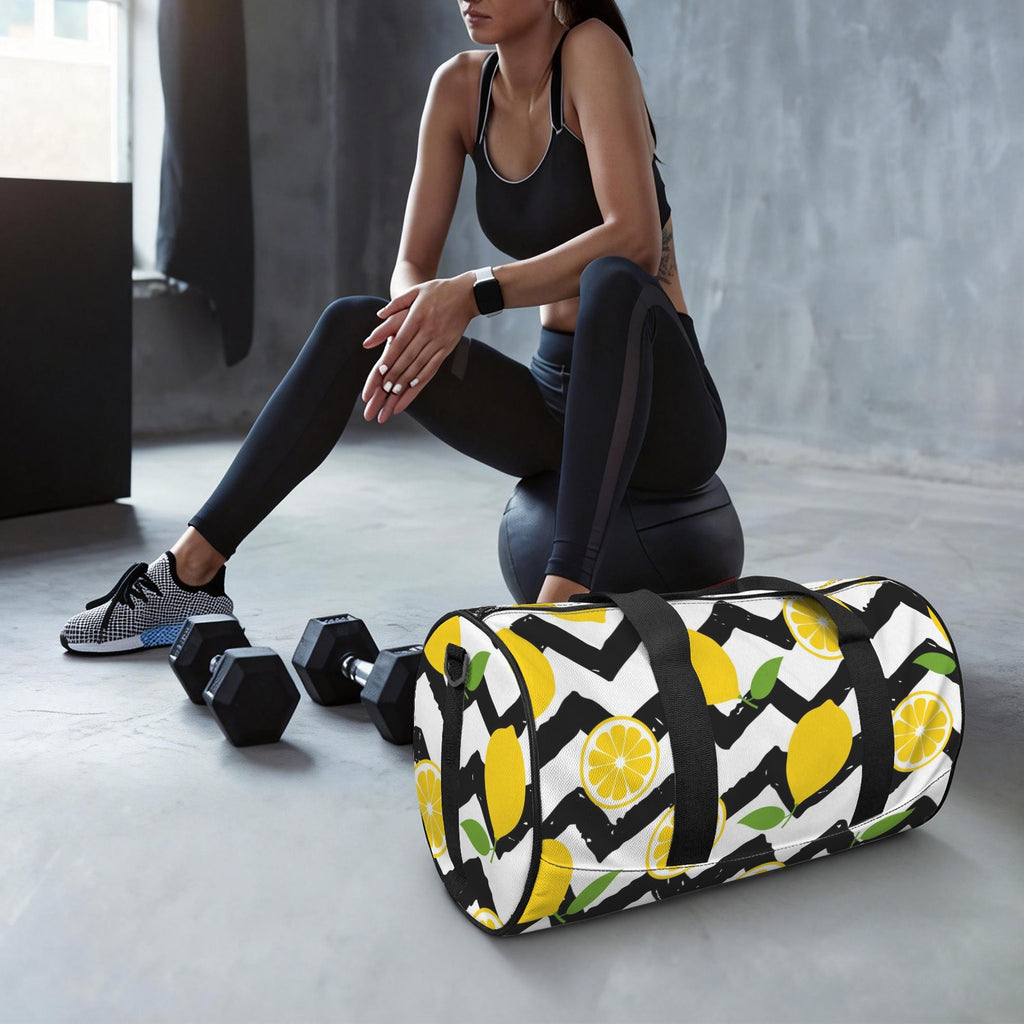 Zig Zag Lemons Duffle Bag Duffle Bag Printed Offshore