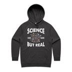 Science, It's Like Magic But Real Women's AS Colour Hoodie Coal Womens Hoodie Printed In Australia Science