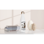 Personalise - Don't Rush Me, Cat - White 17oz Stainless Steel Water Bottle Personalised Water Bottle animal Globally Fulfilled