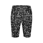 Mathematics Women's Bike Shorts With Side Pockets Women's Bike Shorts Maths Printed Offshore