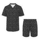Chess Pattern Men's Hawaiian Shirt & Shorts Set Men's Hawaiian Shirt & Shorts Set Chess Games Printed Offshore