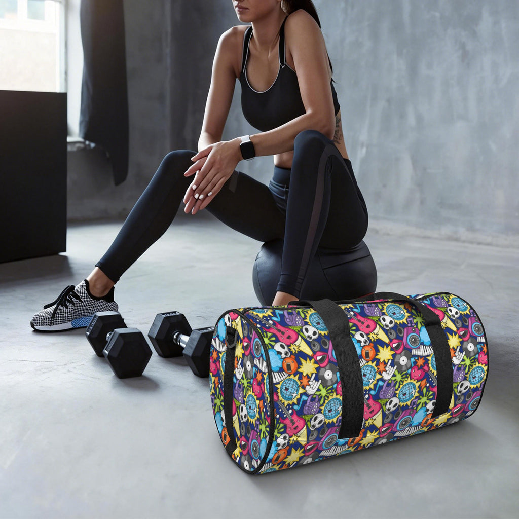 Sticker Music Duffle Bag Duffle Bag Printed Offshore