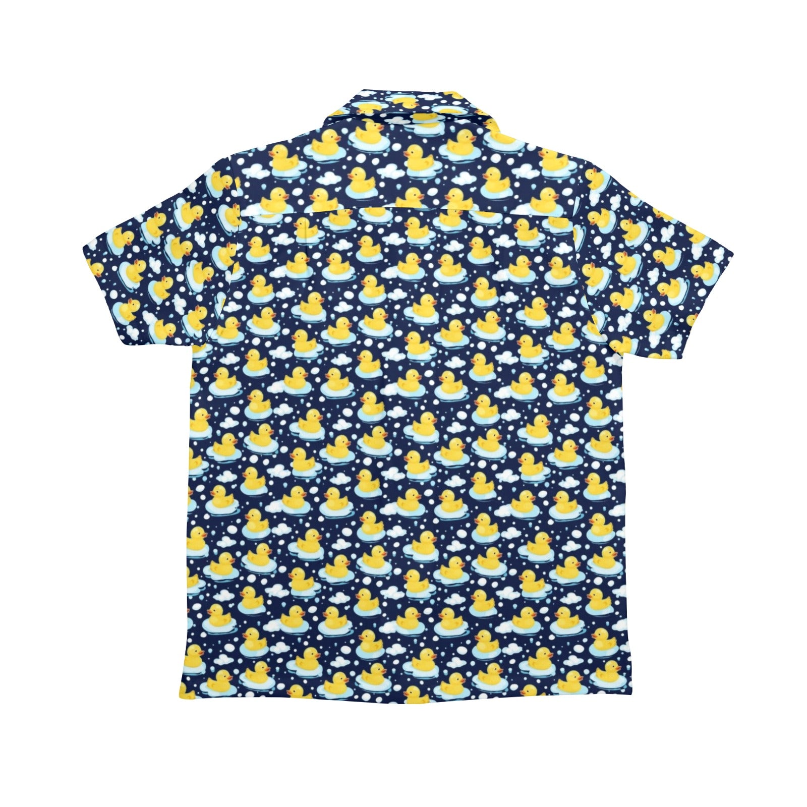 Rubber Ducks On Dark Senior Kid's Hawaiian Shirt