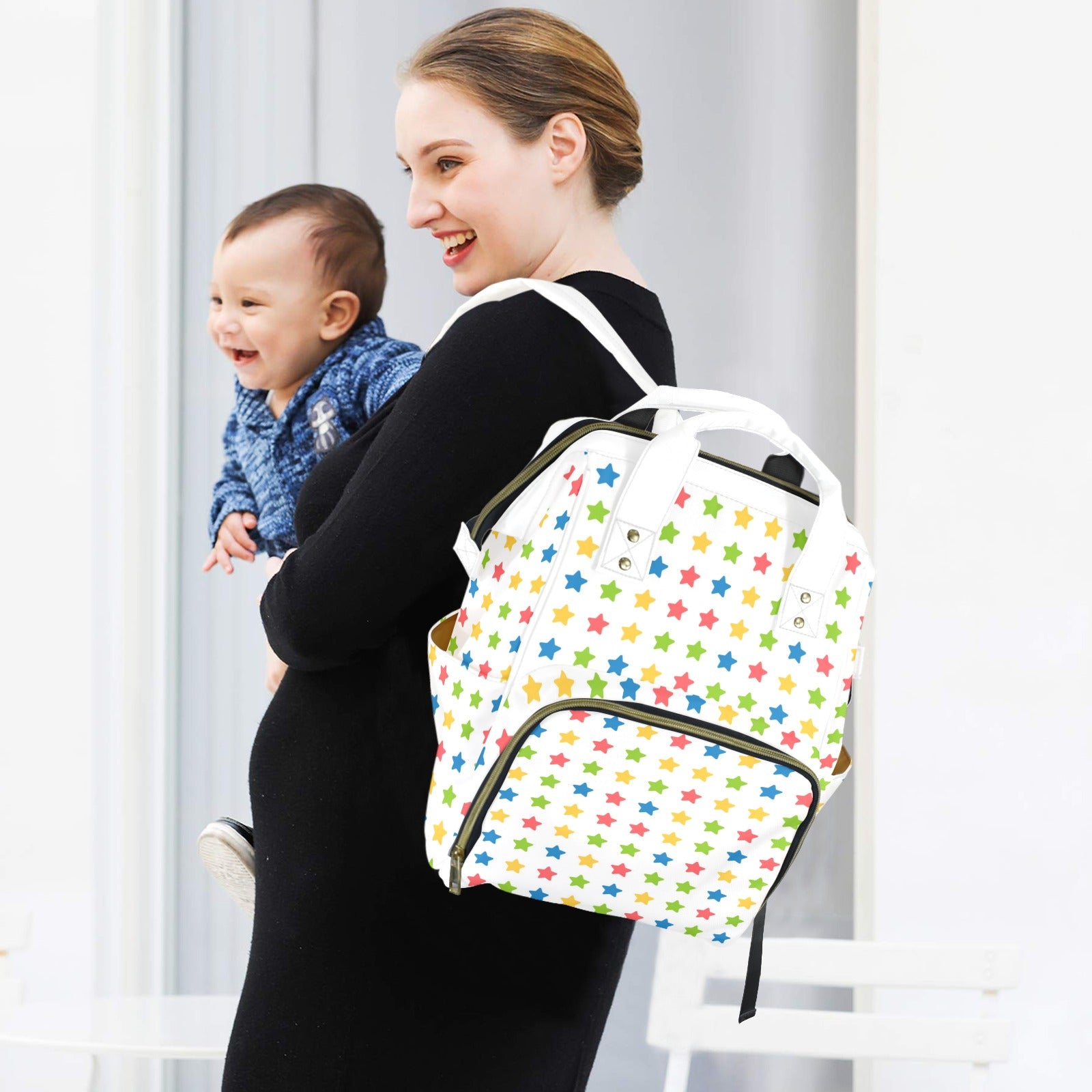 Stars - Multi-Function Backpack, Nappy / Diaper Bag