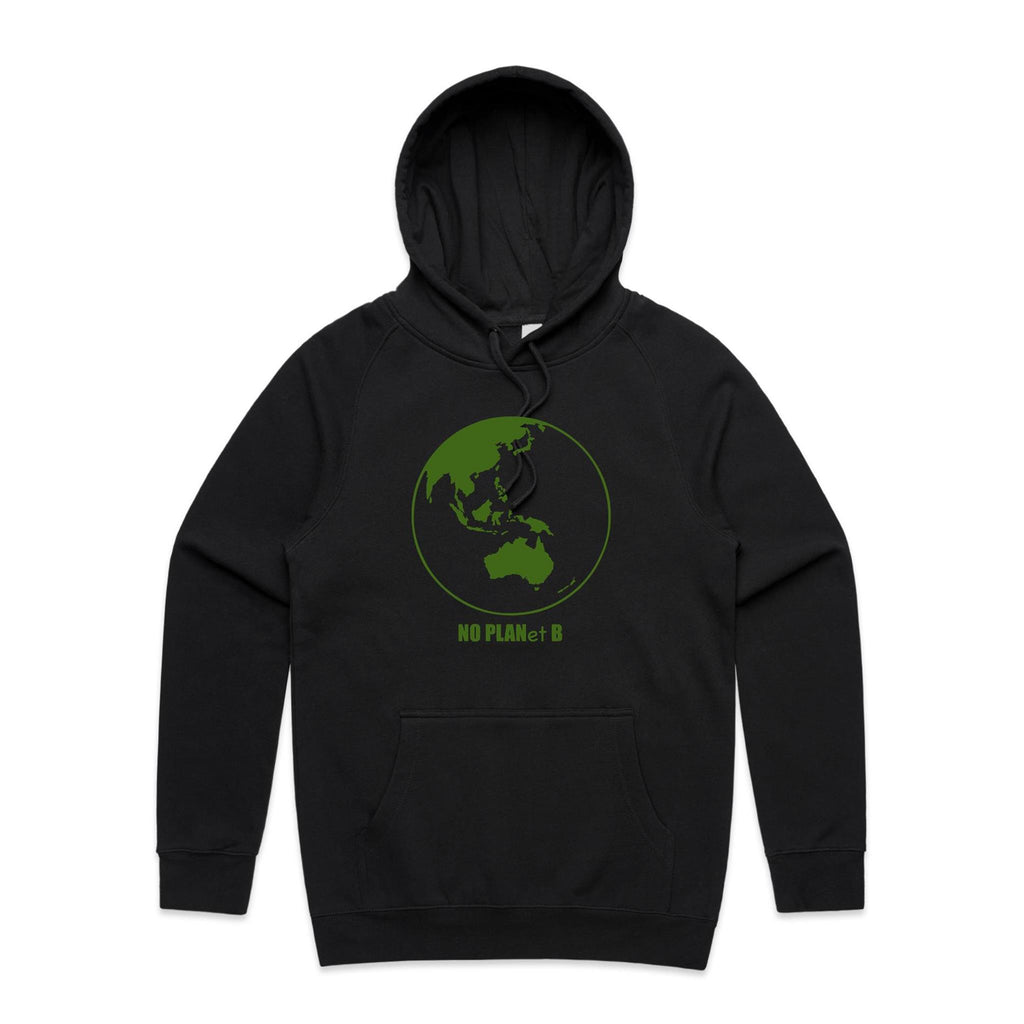 No Planet B - Mens Hoodie Black Mens Hoodie Environment Printed In Australia