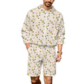 Avocado Love Men's Lightweight Sun Hoodie & Shorts Set 4XL Men's Lightweight Sun Hoodie & Shorts Food Printed Offshore