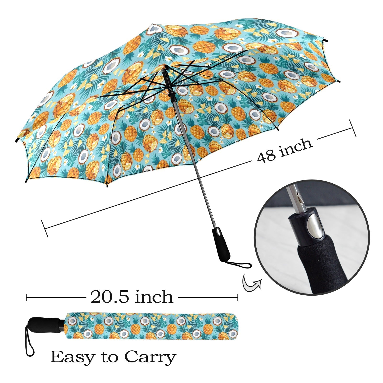 Pineapple Coconut - Umbrella Umbrella Food Printed Offshore