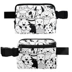 Black And White Dogs - Belt Bag