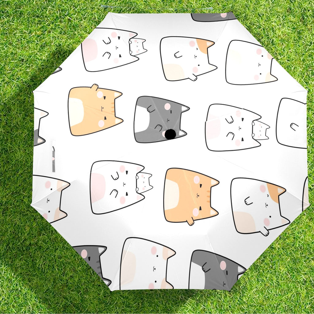 Cats - Semi-Automatic Foldable Umbrella (Model U12) Semi-Automatic Foldable Umbrella (U12)