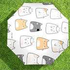 Cats - Semi-Automatic Foldable Umbrella (Model U12) Semi-Automatic Foldable Umbrella (U12)