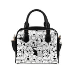 Black And White Dogs - Shoulder Handbag (Model 1634) One size Shoulder Handbags (1634)
