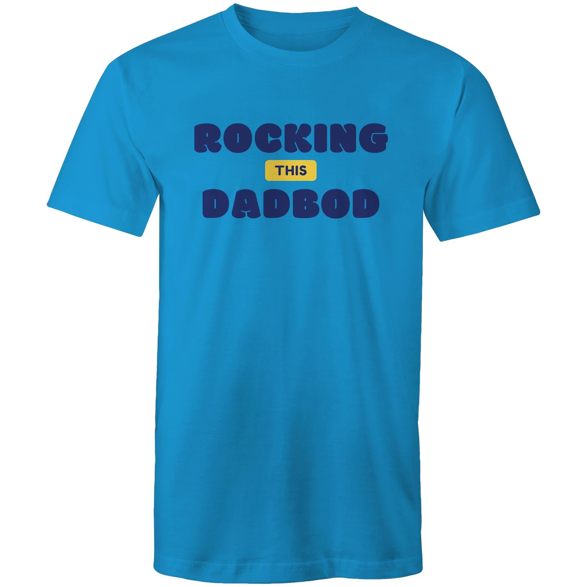 Rocking This DadBod - Mens T-Shirt Arctic Blue Mens T-shirt Dad Printed In Australia