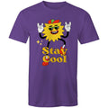 Stay Cool Men's AS Colour T-Shirt Purple Mens T-shirt Printed In Australia