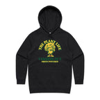 The Plant Life, Vegetarian - Womens Hoodie Black Womens Hoodie Food Printed In Australia