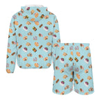 Classic Aussie Food Icons Men's Lightweight Sun Hoodie & Shorts Set