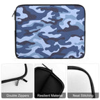 Blue Camouflage Laptop Sleeve (Multiple Sizes) Laptop Sleeve Printed Offshore