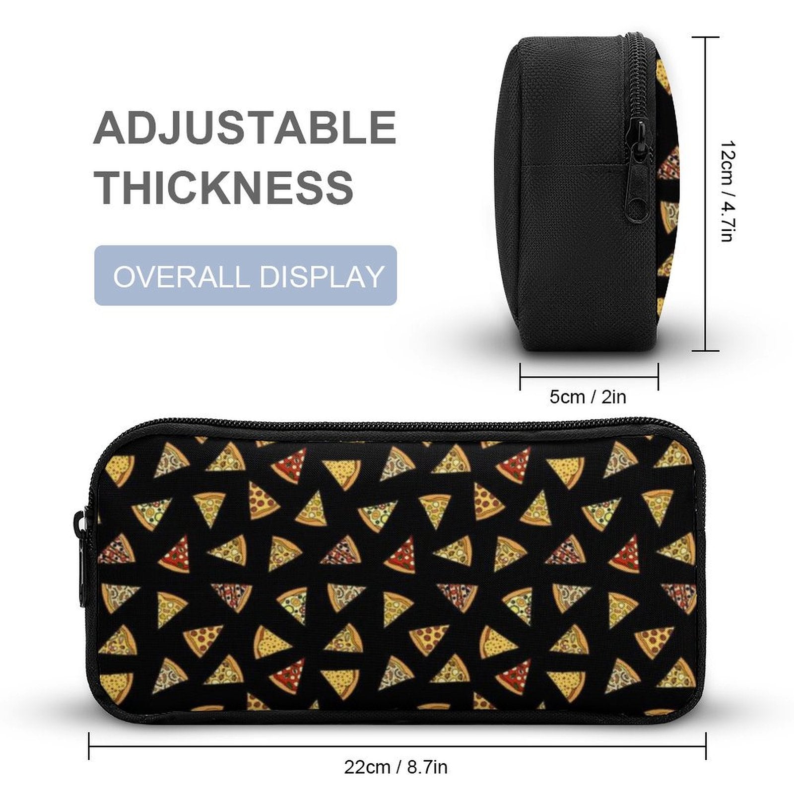 Pizza Slices Backpack, Lunch Bag & Pencil Case Set