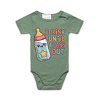 Baby Bottle, I Drink Until I Pass Out Baby Bodysuit