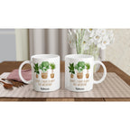Personalise - Sorry, I Have Plants This Weekend - White 11oz Ceramic Mug Personalised 11oz Mug customise Globally Fulfilled personalise Plants