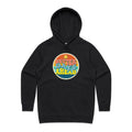 Better Days Ahead - Womens Hoodie Black Womens Hoodie Positivity Printed In Australia Summer